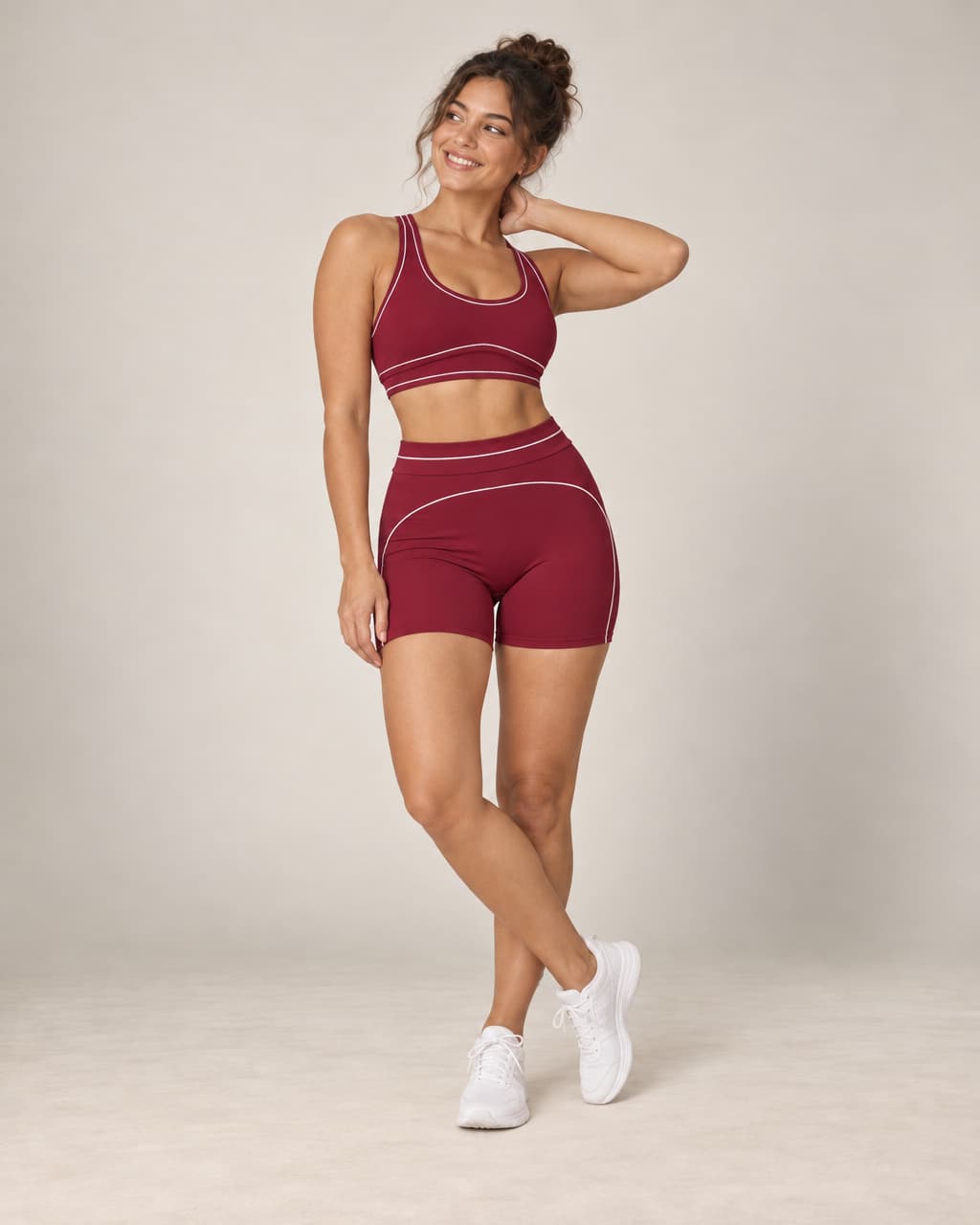 Prism Sprint - Colorblock High-Waisted Running Shorts