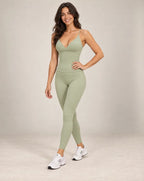 Strap Allure - Women's Thin-Strap Cutout-Back Yoga Tank Top