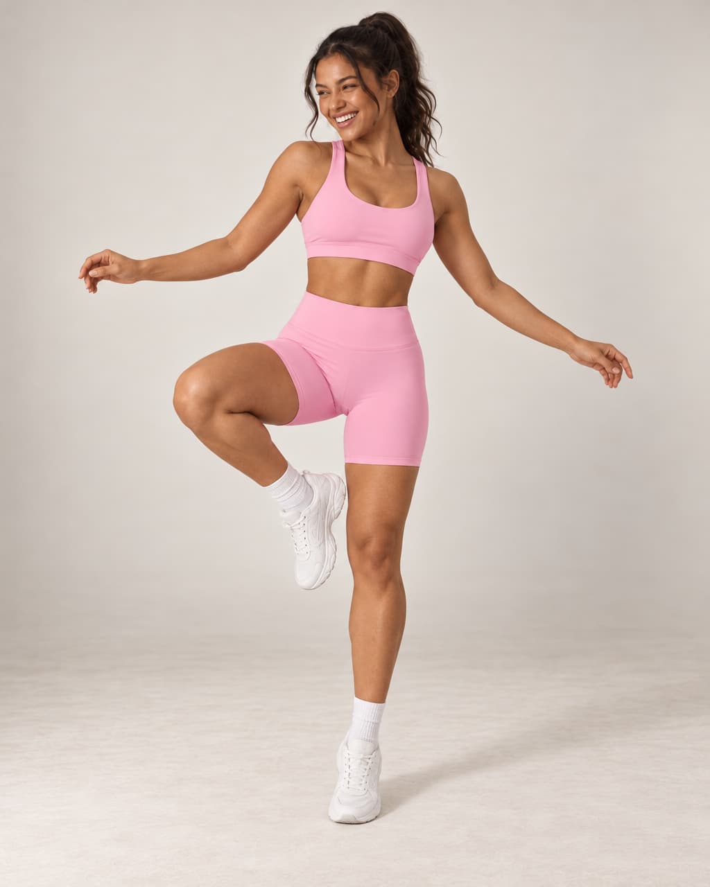 Rise Rhythm - High-Waisted Butt-Lifting Fitted Yoga Shorts