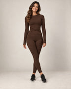 Core Motion - Fitted Long-Sleeve Tummy-Control Running Top