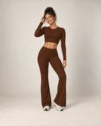 Soft Active - Brushed High-Waisted Fitted Workout Pants