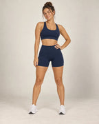 Sprint Fit - High-Waisted Fitted Running & Workout Shorts
