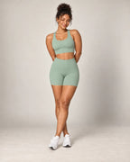Soft Core - Women's Brushed High-Waisted Tummy-Control Yoga Shorts