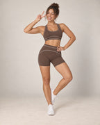 Prism Sprint - Colorblock High-Waisted Running Shorts